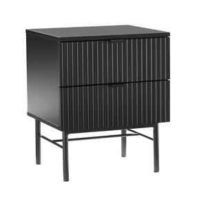 Naktinis staliukas Home4you Sequence 45157, juodas, 45 cm x 40 cm x 55 cm