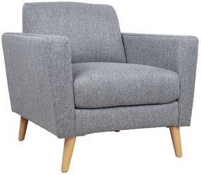 Krėslas Home4you Kaili, pilkas, 84 cm x 83 cm x 84 cm