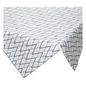 Staltiesė kvadratinė Ines 1, smėlio/turkio, 85 x 85 cm