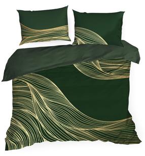 Patalynės užvalkalų komplektas PT-163, tamsiai žalia, 160 x 200 cm