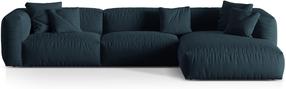Modulinė sofa Micadoni Martina Boston, mėlyna, dešininė, 332 x 176 cm x 75 cm