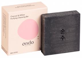 Veido muilas Ondo Beauty 36.5 Charcoal & Willow Purifying Cleansing Bar, 70 ml