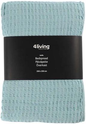 Lovatiesė 4Living Waffle 111217, mėlynas, 250 cm x 250 cm