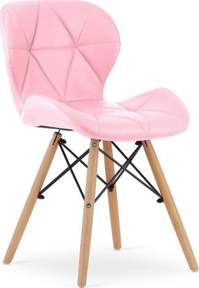 Valgomojo kėdė Leobert Lago, matinė, rožinė, 52 cm x 47 cm x 73 cm