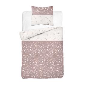 Patalynės užvalkalų komplektas PCB-217, baltas/rožinis, 140 x 200 cm
