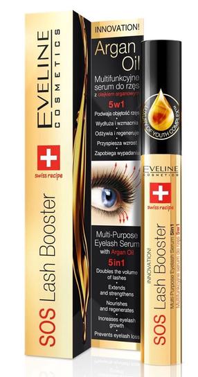 Blakstienų serumas Eveline SOS Lash Booster, 10 ml, skaidri