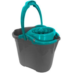 Grindų plovimo kibiras Jotta Cubio, 14 l, pilka/turkio