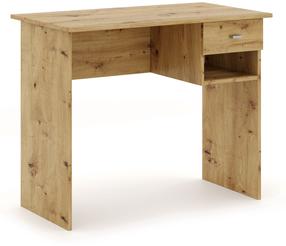 Rašomasis stalas su stalčiais Colin, rusva
