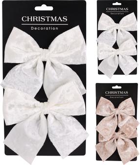 Kalėdiniai dekoratyviniai segtukai CAA331070, (spalva/dizainas parenkami atsitiktine tvarka), 13 cm, poliesteris, 2 vnt.