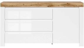 Komoda Holten, ąžuolo, 156 cm x 42 cm x 83.5 cm