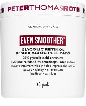 Veido šveičiamasis diskelis Peter Thomas Roth Even Smoother Glycolic Retinol Resurfacing, 60 vnt.