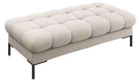 Prieškambario suoliukas Micadoni Home Mamaia, smėlio, 62 cm x 133 cm x 41 cm