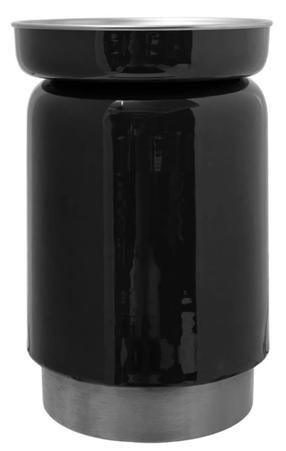 Kavos staliukas Kayoom Art Deco 175, antracito/sidabro, 31.5 cm x 31.5 cm x 46.5 cm