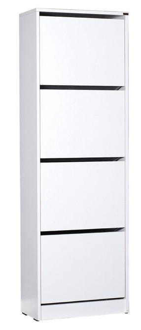 Batų dėžė Kalune Design SHC-340-BB-1, balta, 5.1 cm x 2.6 cm x 15.7 cm