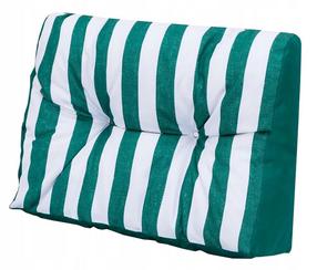 Lauko baldų pagalvė Hobbygarden Leo Short Back LEKZZP12, balta/žalia, 40 x 60 cm