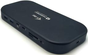 Jungčių stotelė i-Tec Thunderbolt 3/USB-C Dual 4K TB3HDMIDOCKPD, juoda