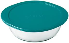 Kepimo forma su dangčiu Pyrex Cook & Store, skaidri/žalia, 20 cm x 20 cm, 1 l