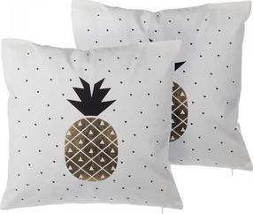 Dekoratyvinė pagalvėlė Beliani Yasmin, balta, 45 cm x 45 cm, 2 vnt.