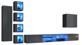 Svetainės baldų komplektas ASM Switch XXVI, vidaus, grafito