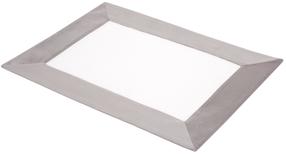 Servetėlė stačiakampė myHome Pastel, balta/pilka, 40 x 30 cm