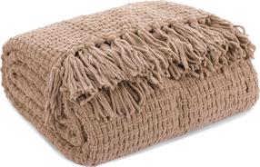 Pledas Suzi, tamsaus smėlio spalva, 130 cm x 170 cm