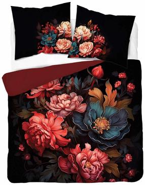 Patalynės užvalkalų komplektas Detexpol Holland 5116A, mėlynas/juodas/raudonas, 160 x 200 cm