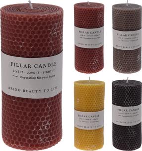 Kalėdinė žvakė, aromatinė, 24 h, (spalva/dizainas parenkami atsitiktine tvarka)