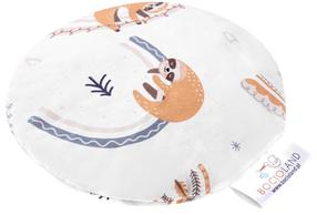 Vyšnių kauliukų pagalvėlė, tinginys Bocioland Sloth, balta/įvairių spalvų