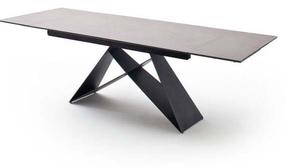 Valgomojo stalas išskleidžiamas MC Akcent Kobe, šviesiai pilka, 160 - 240 cm x 90 cm x 75 cm