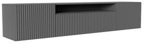 Televizoriaus spintelė ADRK Noemi, grafito, 200 cm x 41 cm x 50 cm
