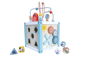 Lavinimo žaislas Gerardo's Toys Activity Cube, 20 cm, įvairių spalvų, 7 vnt.