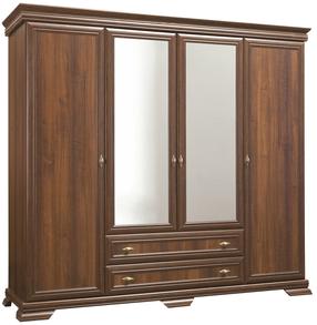 Spinta Gala Meble Kora KS3, ruda, 62 cm x 208 cm x 211 cm, su veidrodžiu