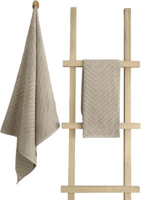 Vonios rankšluosčių rinkinys Foutastic 1027A-067-2 459ELT1118, šviesiai ruda, 150 cm x 90 cm, 2 vnt.