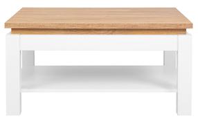 Kavos staliukas Horton, ąžuolo/balta, 110 cm x 65 cm x 55 cm