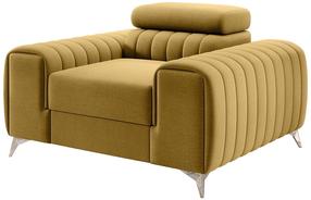 Krėslas Laurence Nube 45, geltonas, 97 cm x 125 cm x 105 cm