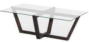 Kavos staliukas Kalune Design Amalfi, antracito, 105 cm x 65 cm x 35 cm