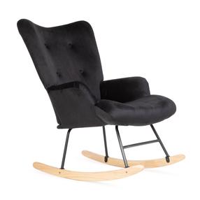 Supamasis krėslas Homla Moss, juodas, 73 cm x 72 cm x 92 cm