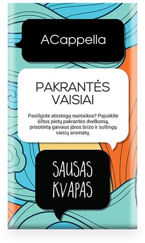 Aromatinis maišelis Acappella Sea & Fruits 11 g, mandarinas, ananasas, melionas.