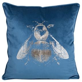 Dekoratyvinės pagalvėlės užvalkalas JBQ-03, žydra, 45 cm x 45 cm