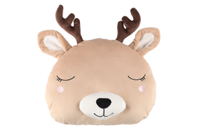 Kalėdinė dekoratyvinė pagalvėlė 4Living Deer, ruda/šviesiai ruda, 35 cm x 35 cm