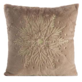 Kalėdinis dekoratyvinės pagalvėlės užvalkalas PSWA-272, rusva, 45 cm x 45 cm