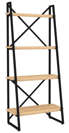 Pastatoma lentyna Kalune Design Alaro 835PUQ3666, juoda/šviesiai ruda, 32 cm x 66 cm x 150 cm