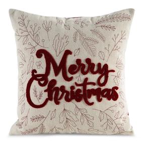 Kalėdinis dekoratyvinės pagalvėlės užvalkalas Merry Christmas PSWA-249, raudona/rusva, 45 cm x 45 cm