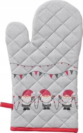 Virtuvės pirštinė Boltze Monti, 32 cm x 19 cm, raudona/pilka