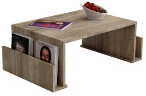 Kavos staliukas Kalune Design Magazin, riešuto, 95 cm x 60 cm x 36.8 cm