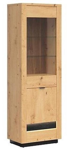 Vitrina Ostia S467-REG1D1W/20/7-DASN/CABL, ąžuolo, 66.5 cm x 42 cm x 199 cm