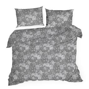 Patalynės užvalkalų komplektas PTO-020, baltas/pilkas/grafito, 140 x 200 cm