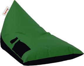 Sėdmaišis Hanah Home Pyramid Large Double Color Bed Pouffe 248FRN1207, juodas/žalias