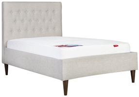 Lova dvigulė Home4you Emilia Harmony Duo Season, 160 x 200 cm, smėlio, su čiužiniu, su grotelėmis