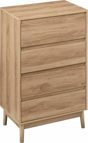 Komoda 5five Simply Smart Abana, rusva, 60 cm x 40 cm x 107.3 cm